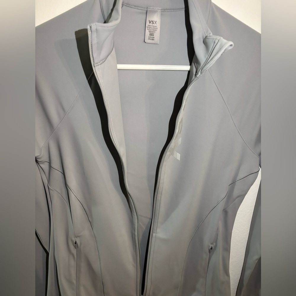 Vsx Light Gray Athletic Define Zip Up Jacket - image 3